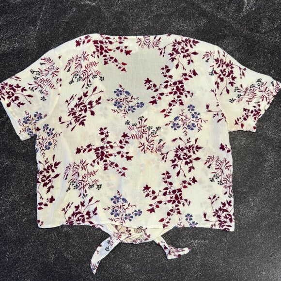 Ivy & Main Cropped Tie Top, S - Picture 3 of 4